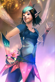 Blaue Pixie Basis
