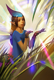 Blaue Pixie Entwickelt